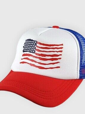 Usa flag snapback hat